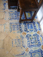 Chenonceau Guard's room tile floor