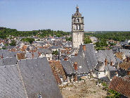 New town Loches from old