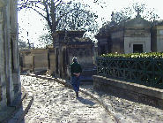 Streets of Pere Lachaise Paris France Cemetery
